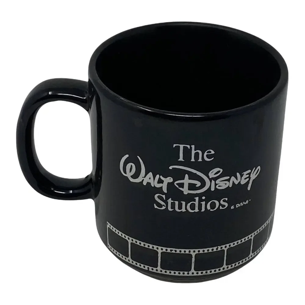 Walt Disney Studios Vintage Black Directors Mickey Silhouette Ceramic Coffee Mug
